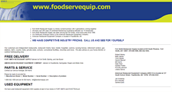 Desktop Screenshot of foodservequip.com