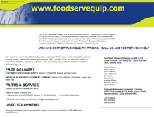 Tablet Screenshot of foodservequip.com